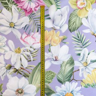 Dekorativna tkanina Genoveva flower lila digital print