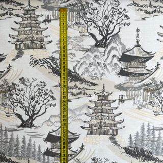 Dekorativno blago Haru beige digital print