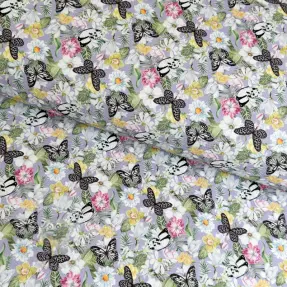Dekorativno blago Genoveva butterfly lila digital print