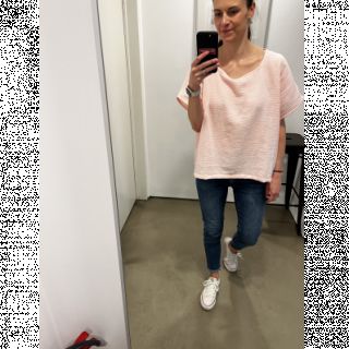 Dvostruka gaza/muslin light rose ORGANIC