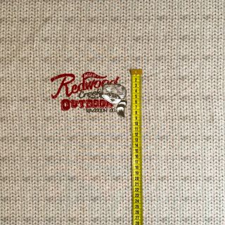 Topla pletenina Redwood red PANEL digital print