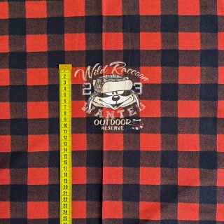 Topla pletenina Redwood red PANEL digital print