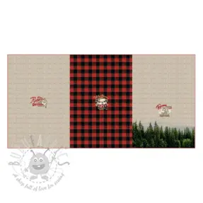 Prevešanka Redwood red PANEL digital print