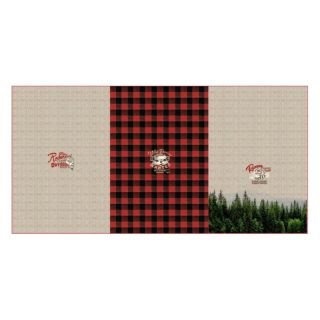 Topla pletenina Redwood red PANEL digital print