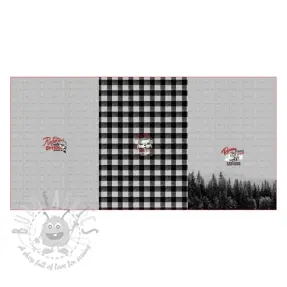 Prevešanka Redwood black PANEL digital print