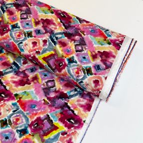 Viskoza RAYON POPLIN Colorful Patterns design D digital print