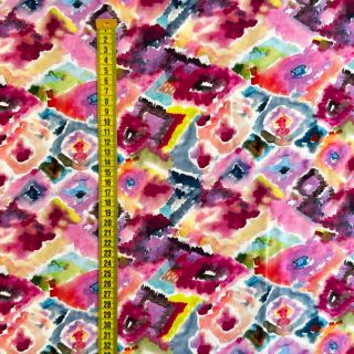 Viskoza RAYON POPLIN Colorful Patterns design D digital print