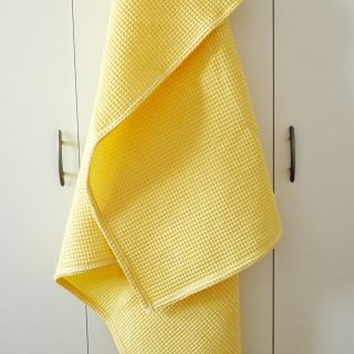 Bombaž z vaflaste vezave soft yellow