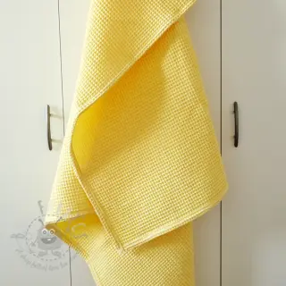 Bombažni vafel tkanja soft yellow