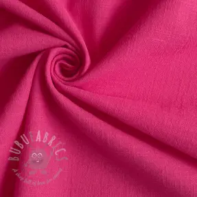 Bombažna tkanina z lanom fuchsia