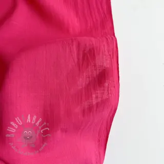 Bombažna tkanina z lanom fuchsia