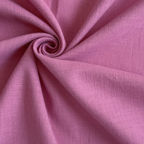 Bombažna tkanina z lanom dark pink