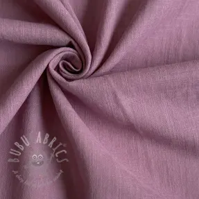 Bombažna tkanina z lanom old pink