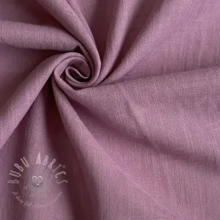 Bombažna tkanina z lanom old pink