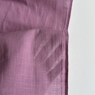 Bombažna tkanina z lanom old pink