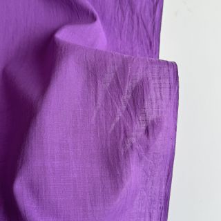 Bombažna tkanina z lanom dark lilac
