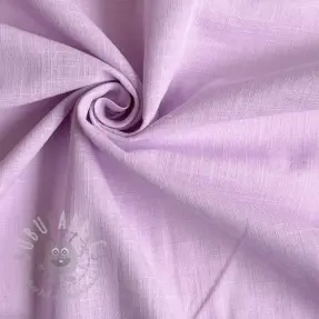 Bombažna tkanina z lanom lilac