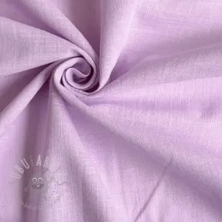 Bombažna tkanina z lanom lilac