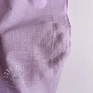 Bombažna tkanina z lanom lilac