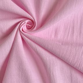 Bombažna tkanina z lanom pink