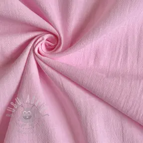 Bombažna tkanina z lanom pink
