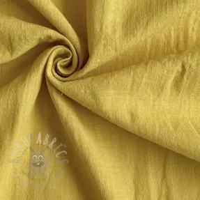 Bombažna tkanina z lanom ochre