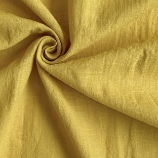 Bombažna tkanina z lanom ochre
