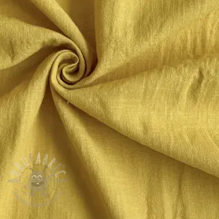 Bombažna tkanina z lanom ochre