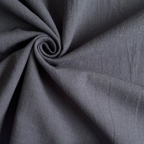 Bombažna tkanina z lanom dark grey
