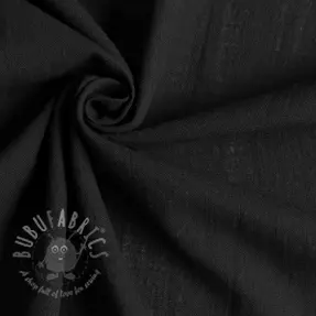 Bombažna tkanina z lanom black