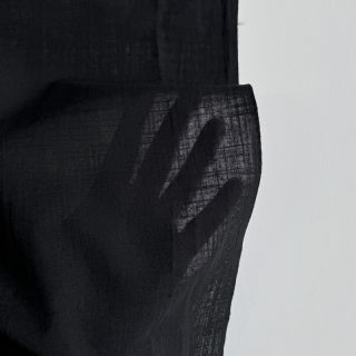 Bombažna tkanina z lanom black