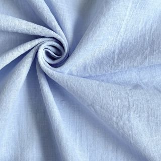 Bombažna tkanina z lanom light blue