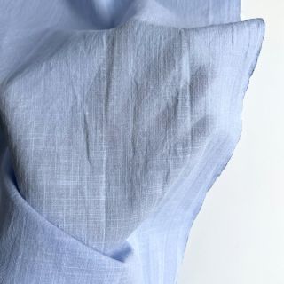 Bombažna tkanina z lanom light blue