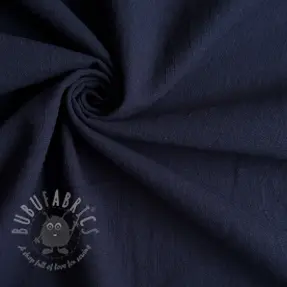 Bombažna tkanina z lanom dark blue
