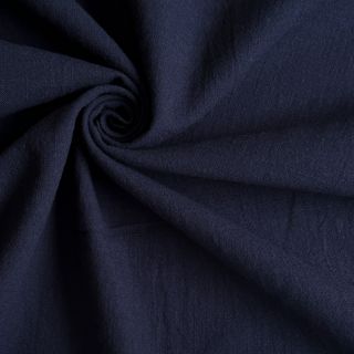 Bombažna tkanina z lanom dark blue