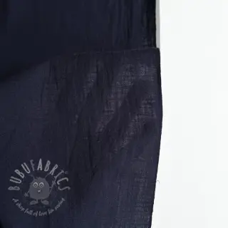 Bombažna tkanina z lanom dark blue