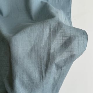 Bombažna tkanina z lanom old blue