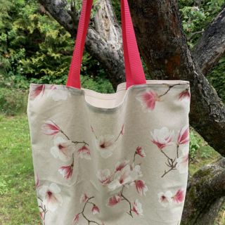 Dekorativno blago Linenlook Floral magnolia bloom
