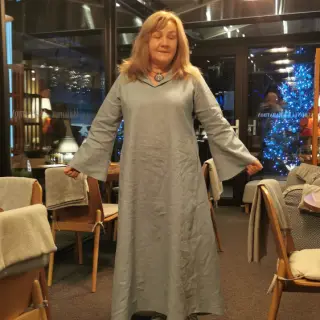 Bombažni poplin ocean green
