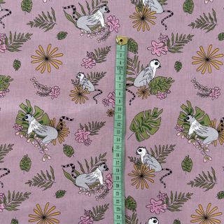 Bavlnená látka Lemur old pink