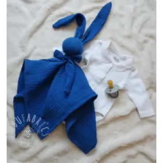 Dvojna gaza/muslin cobalt