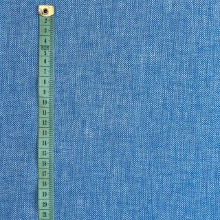 Lan bombaž Fishbone cobalt