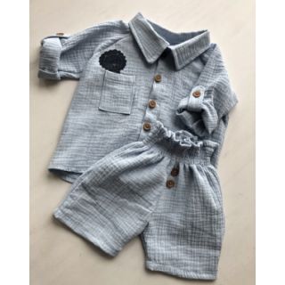 Dvojna gaza/muslin blue