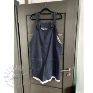 Bombažna tkanina Petit dots navy