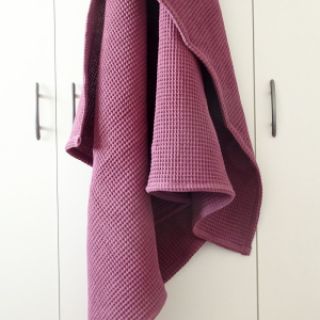 Bombažni vafel tkanja purple