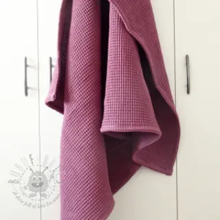 Bombažni vafel tkanja purple