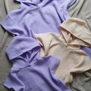 Dvojna gaza/muslin bright violet