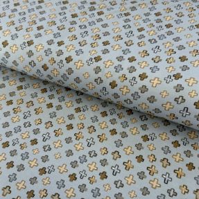 Pletenina Plusses grey digital print