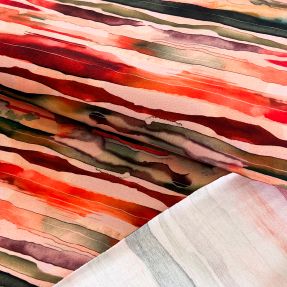 Prevešanka Wavy stripes camel digital print