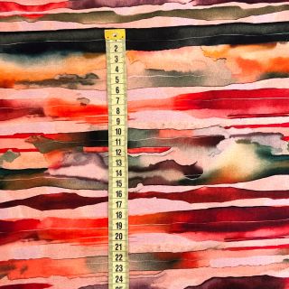 Prevešanka Wavy stripes camel digital print